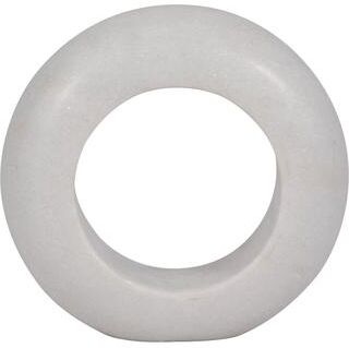 Sagebrook Home White Marble Ring Tabletop Decor, Interior Decoration Accessories, Crafted Decorative Objects