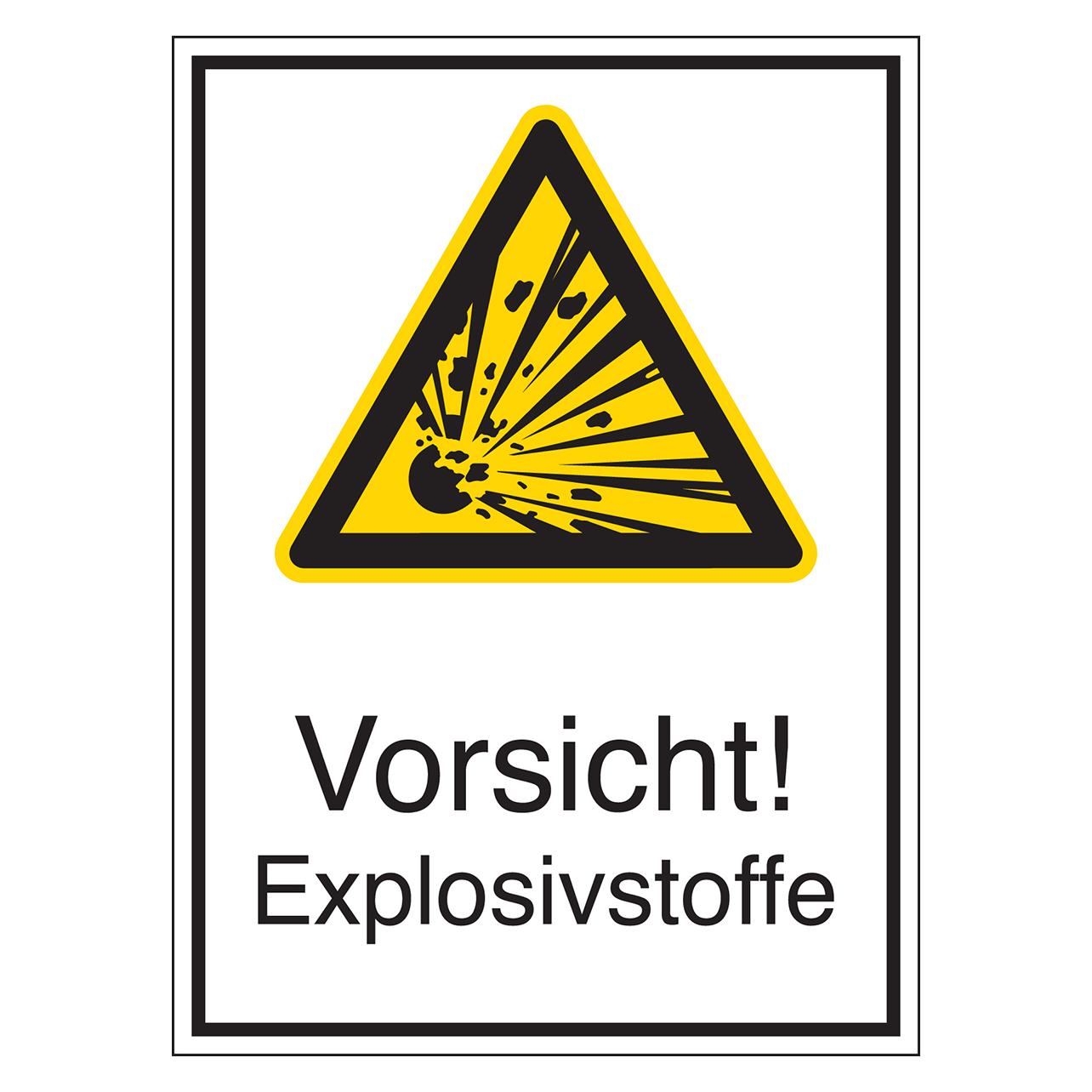 Brady STD-738-262X371-B-7527, Warnschilder - Vorsicht! Explosivstoffe (801287)