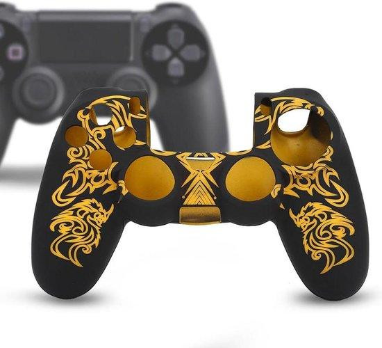 OEM Siliconen hoesje voor PlayStation PS4-controller, zwart en geel