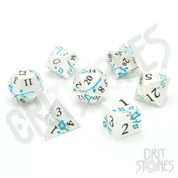 Crit Stones Iris Blossom Metal RPG Dice Set