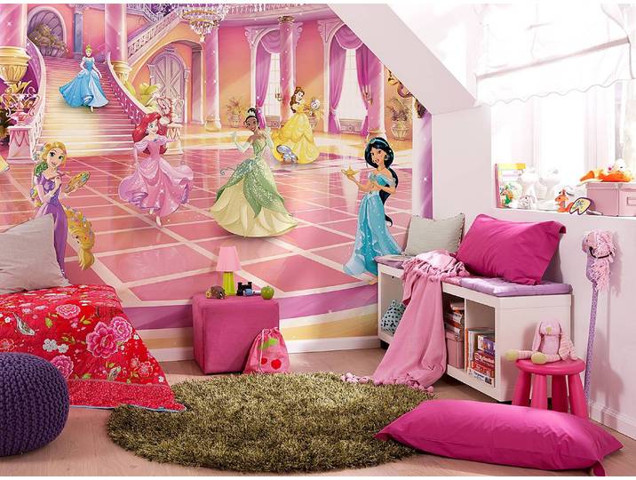 Fototapete Princess Glitzerparty 368 x 254 x 0cm Multicolor