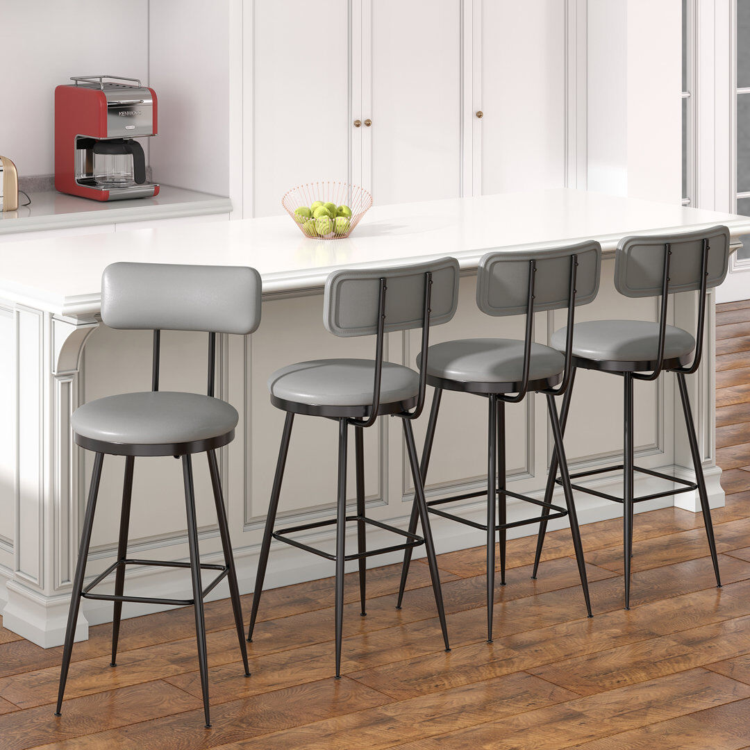 Corrigan Studio Counter Stool with Metal Frame Grey 4
