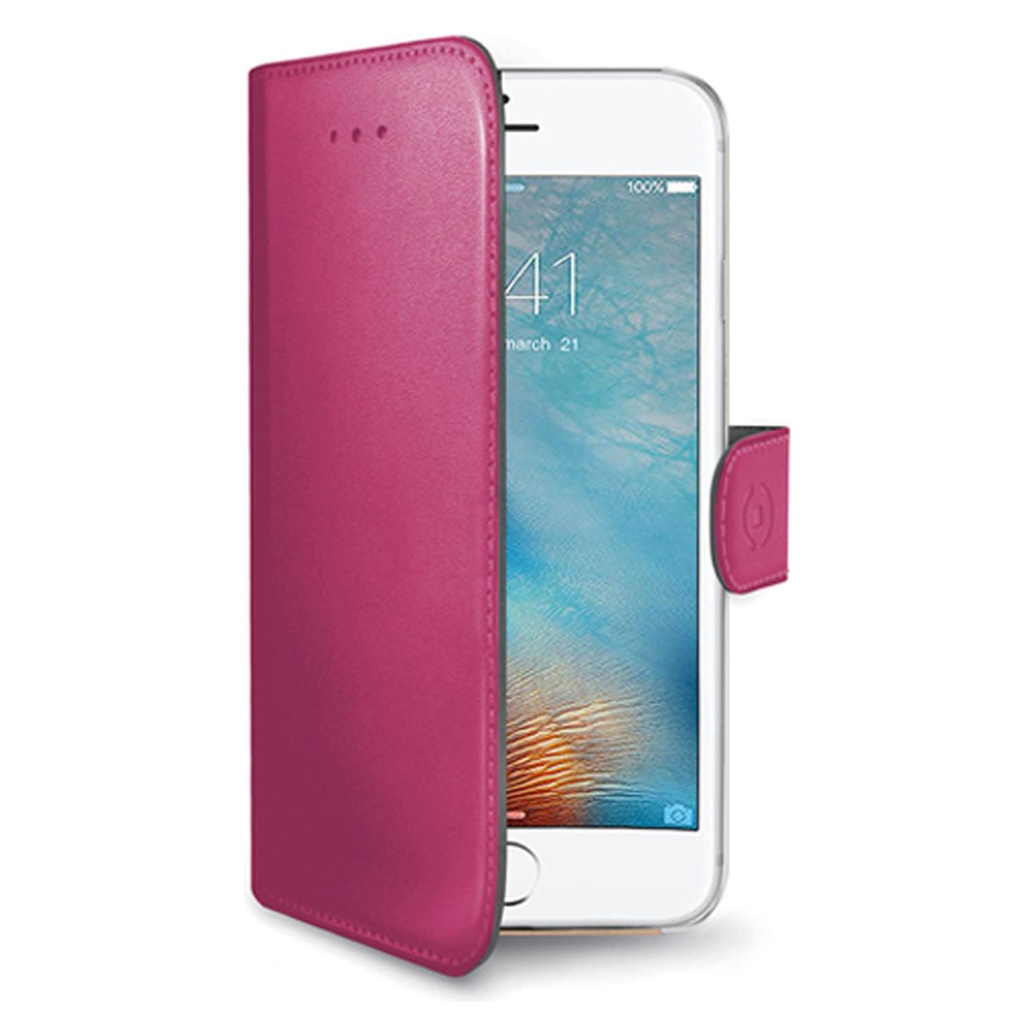 Celly Wally Handytasche 11,9 cm (4,7') Buchtasche Pink (Apple iPhone 7) (WALLY800PK)