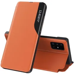 König Design Hülle Handy Schutz für Samsung Galaxy S21 Ultra Case Cover Tasche Etuis Orange (Samsung Galaxy S21 Ultra), Smartphone Hülle, Orange