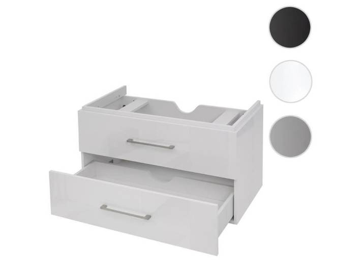 MCW Premium Meuble sous-lavabo MCW-D16 brillant 90cm blanc