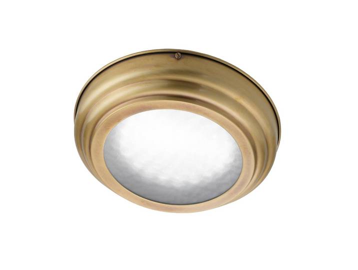 Cremasco LED Deckenleuchte Scirocco, bronze / altmessing, für Wohn- / Esszimmer, Messing, Antik