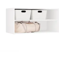 AUFSATZ 100 OPENO WEISS Regal für modulare Garderobe 100 cm Schlafzimmer
