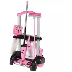 Hetty Reinigungswagen mit 6 Zubehörteilen - rosa