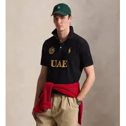Polo Ralph Lauren für Herren. 710B20856001 UAE Polo Classic Fit schwarz (L), Lässig, Baumwolle, Kurzarm