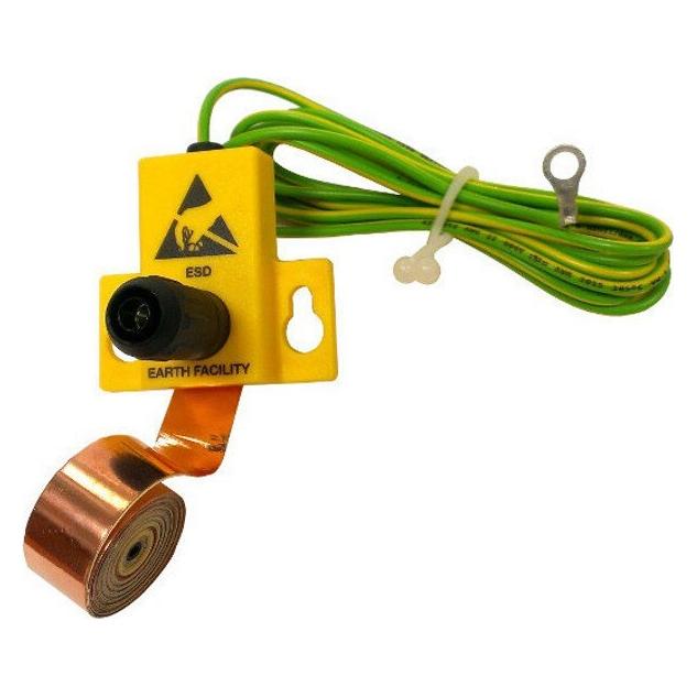 Safeguard ESD-Erdungsset mit Kupferband, 1 m (Statikschutz) (SG-ES-KU-FB-1000)