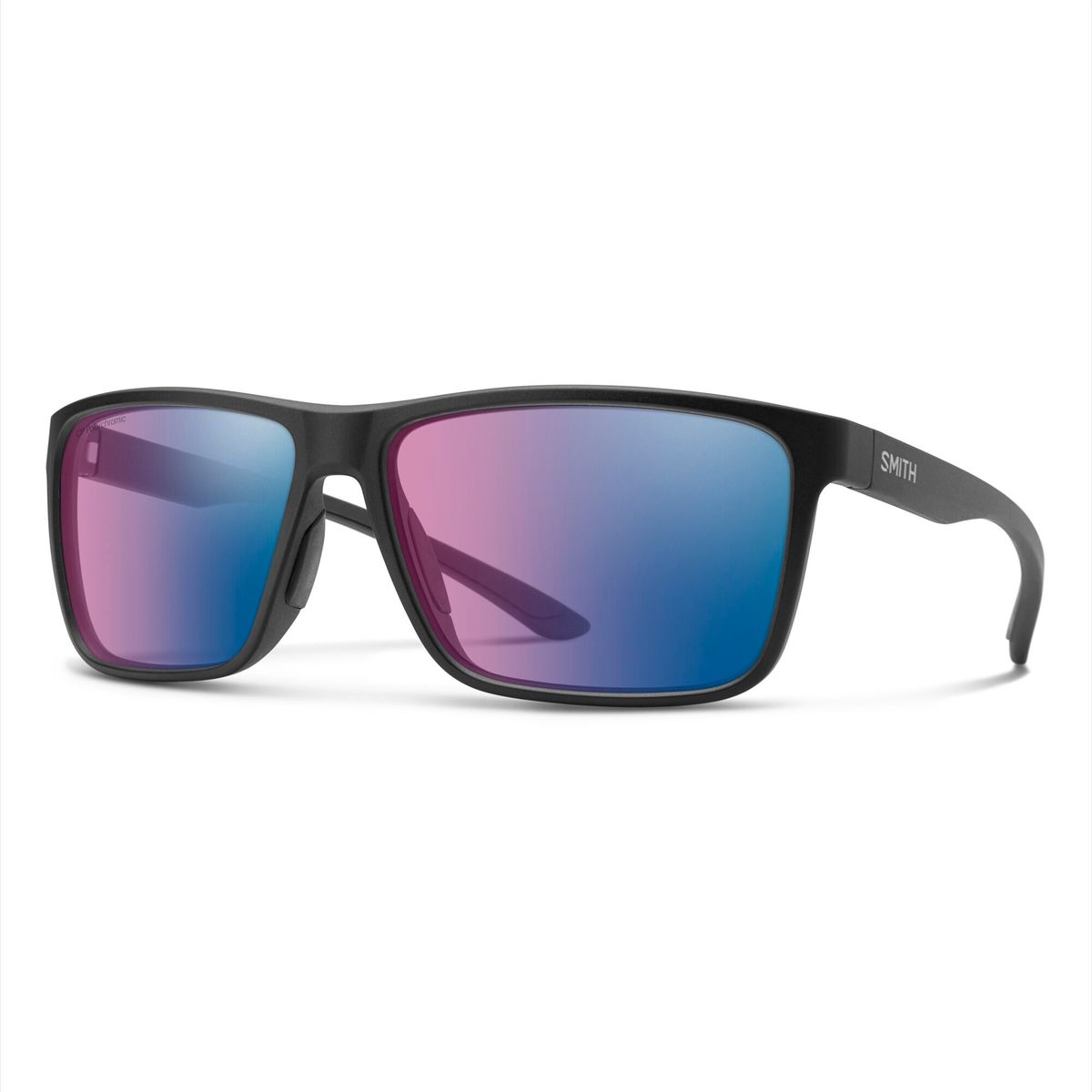 Smith Riptide matte black chromapop glass polarchromic rose blue mirror (003-617V) 203682003617V