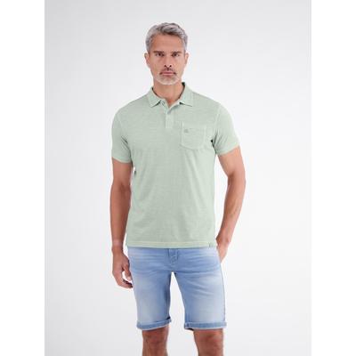 Poloshirt LERROS "Polo in Jersey-Qualität mit Brusttasche aus reiner Baumwolle", Herren, Gr. 3XL, grün (bay grün), 100% Baumwolle, ohne Ausschnitt, Shirts