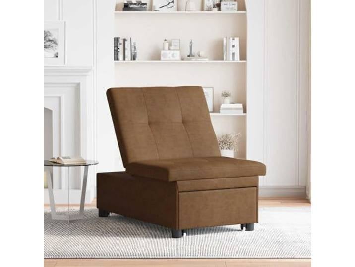 KTHLBRH Schlafsofa, umwandelbar, braun, 194 cm Huahua Stoff, modernes Design, 67 x 82 cm, einfache Umwandlung