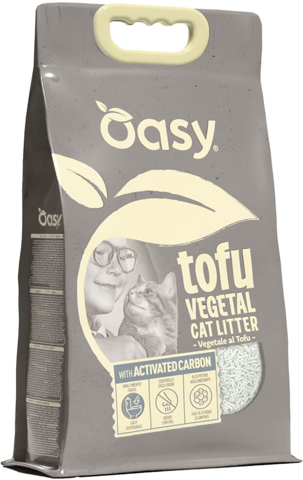 Oasy Lettiera Vegetale Tofu With Activated Carbon 6L