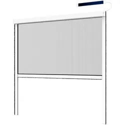 Insektenschutzrollo elektrisch, 130x160 cm, weiß