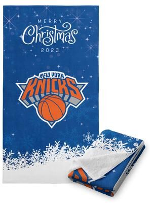 "NBA Christmas 2023 Knicks Printed Beach Towel - 30""x60"""