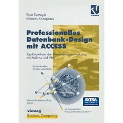 Professionelles Datenbank-Design mit ACCESS, Fachbücher von Klemens Konopasek