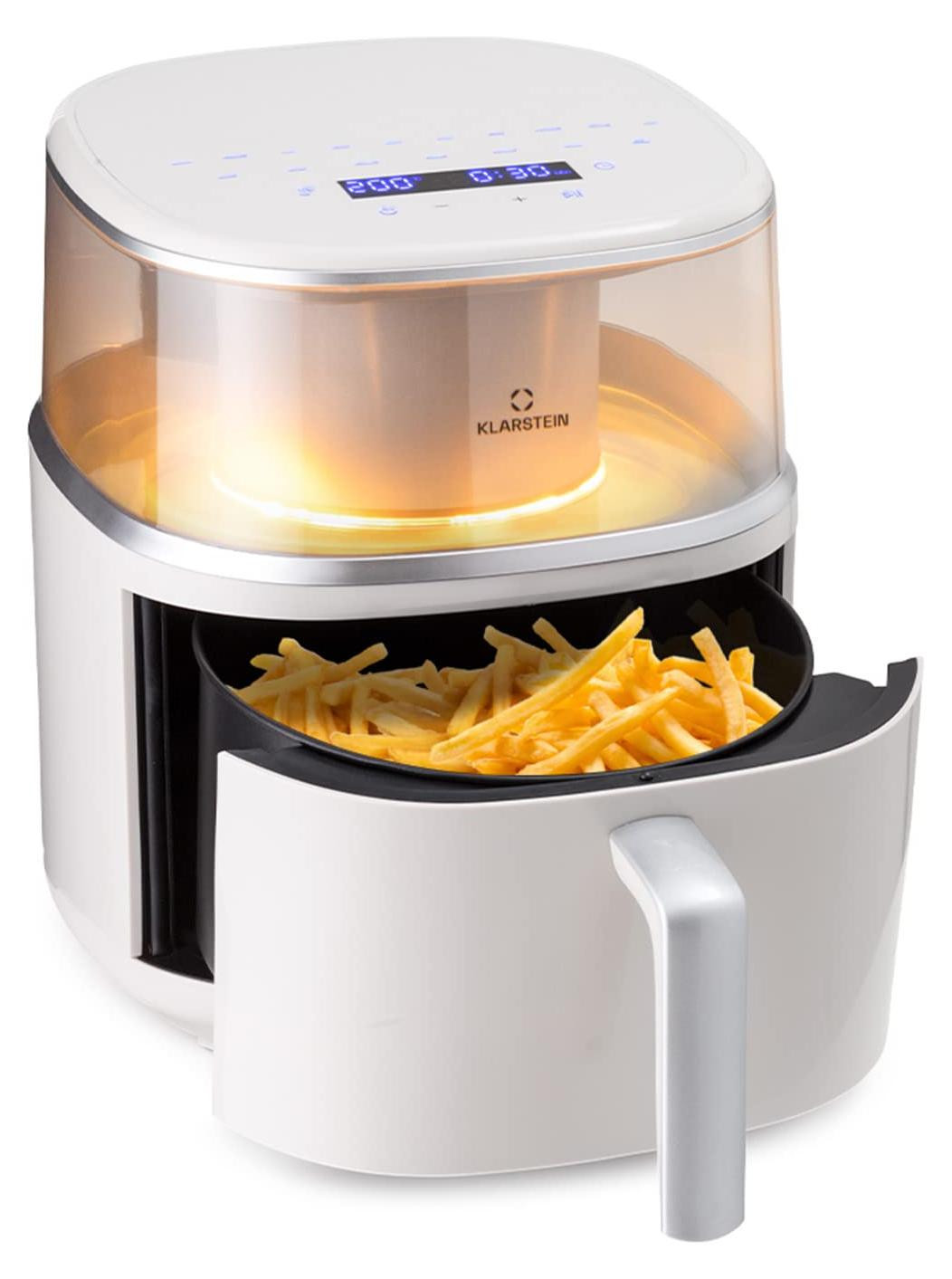 Dripio Heeteluchtfriteuse XL met stoomfunctie, 7,5 liter, 1500 watt, 16 programma's