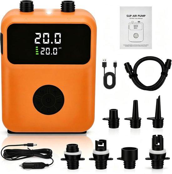 Kabellose SUP-Pumpe mit 20 PSI und 12000 mAh Akku, elektrisch und intelligent, für aufblasbare Stand-Up-Paddleboards, Boote, Kajaks und Kitesurfen