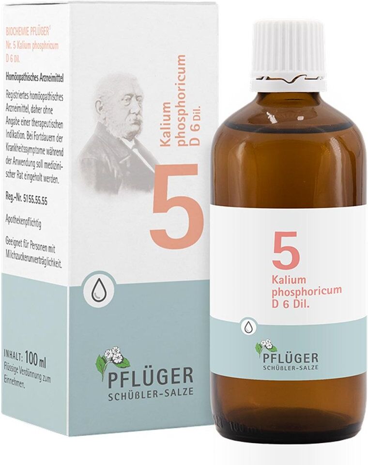 Biochemie Pflüger 5 Kalium phosphoricum D6 Tropfen
