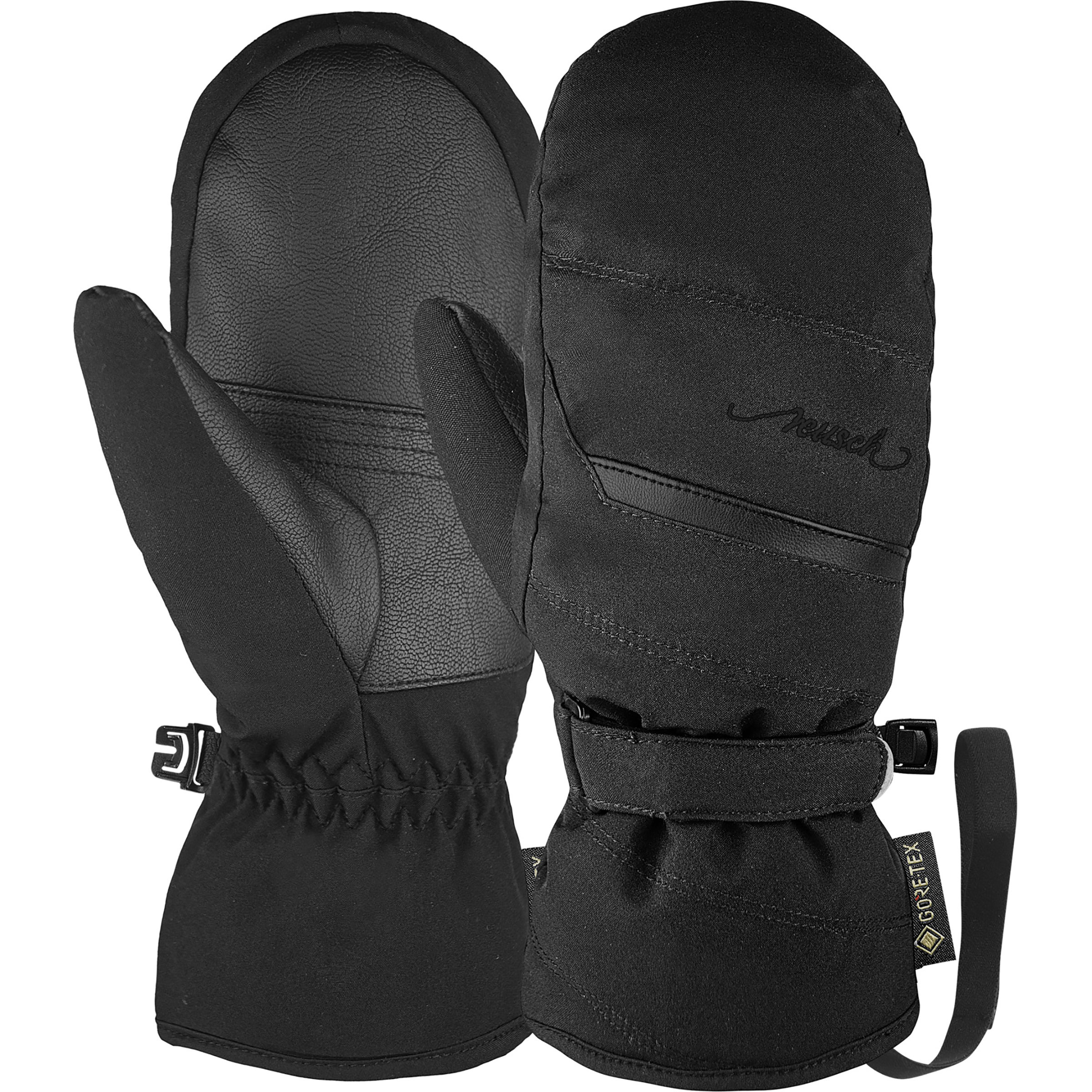 Reusch Sandy GTX Damen Fäustlinge schwarz Größe 6.5 Skifahren Elastisch Wasserabweisend