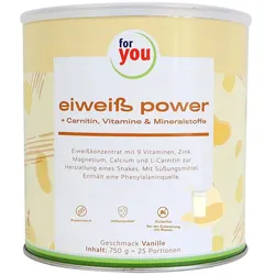 FOR YOU eiweiß power Vanille Pulver 750 g
