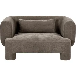2-SITZER-SOFA Stoff Braun Hogbo