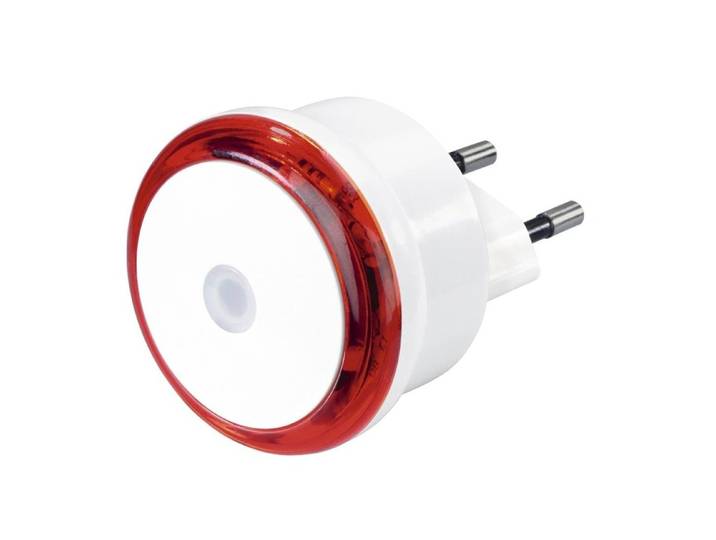 Hama Led-nachtlampje Basic met stekker, schemersensor, energiebesp. Rood
