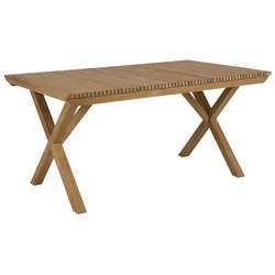 Gartenesstisch Julita aus Teakholz, modern, rechteckig, natur, 150 cm, für 4–6 Personen