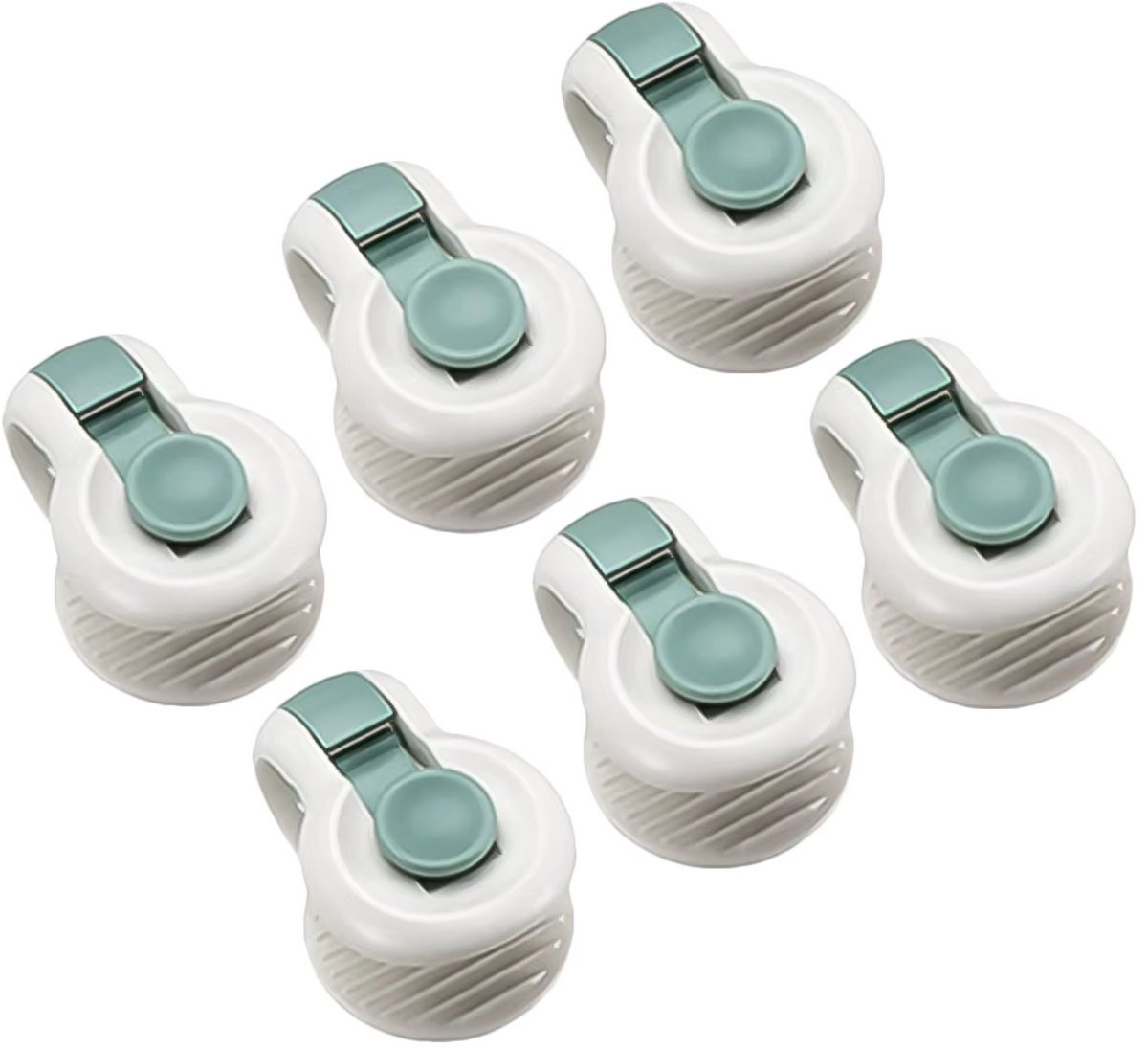 Vatesi Dekbedclips Groen - 6 Stuks