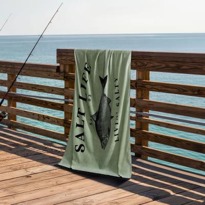 Herring Beach Towel by Melrose in Green (Size ONE SIZE)