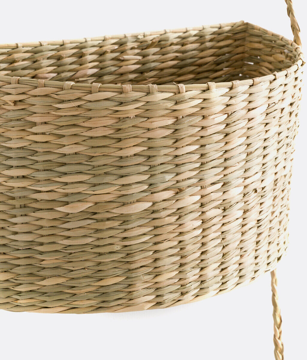 LA REDOUTE INTERIEURS 3 paniers demi-lune muraux suspendus en herbier tressé, CESTA