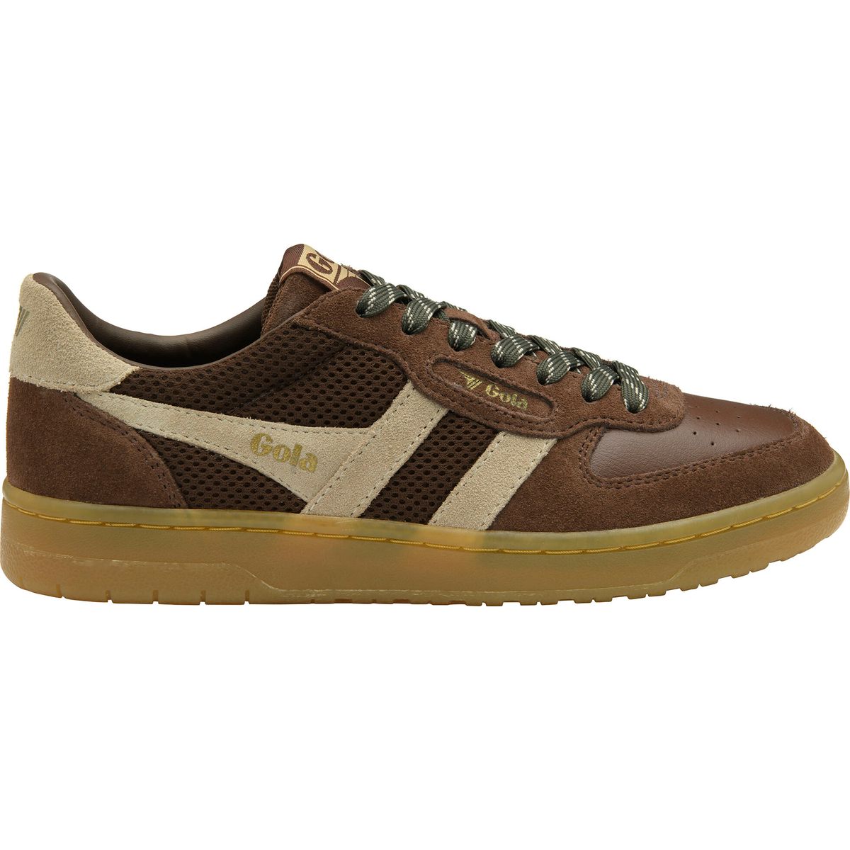 Gola Hawk 83 Sneaker Women root/bone/evergreen/gum (TC) 39 CLB772-TC-39-rootboneevergreengum