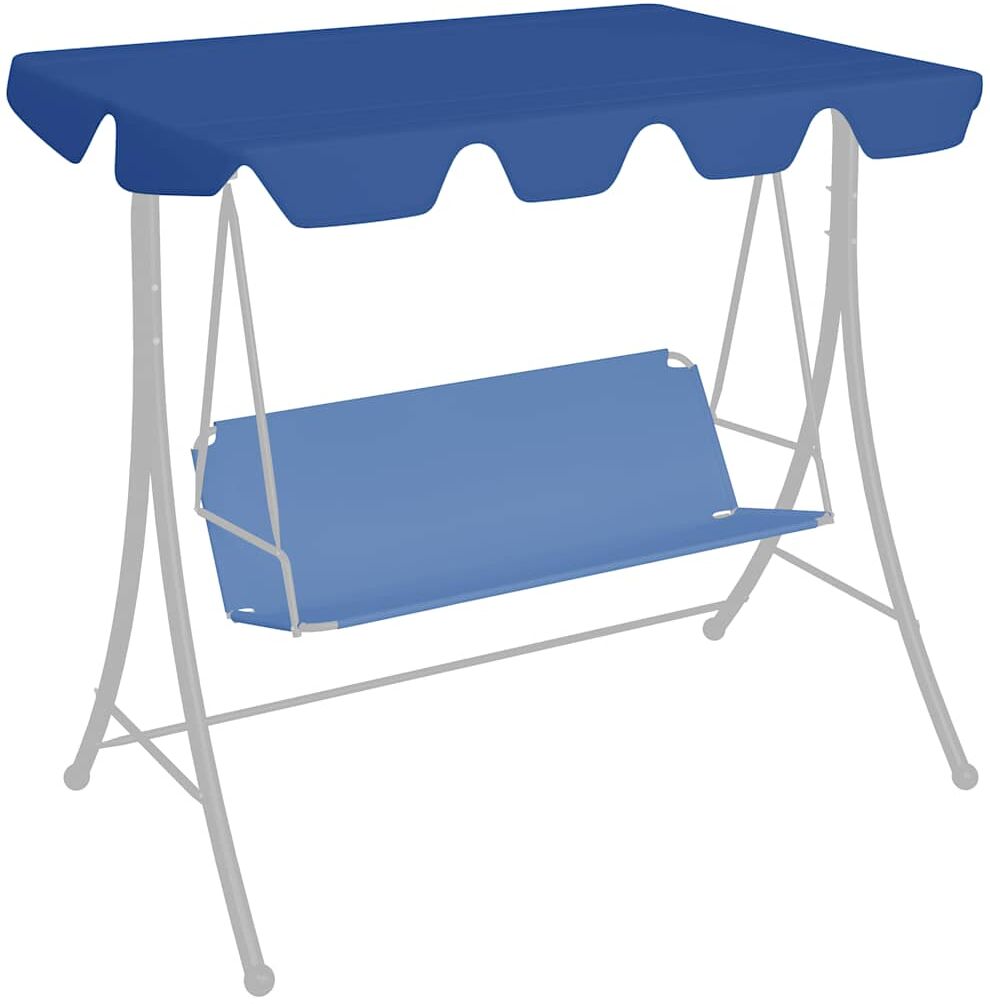 vidaXL Dosel de repuesto columpio de jardín azul 188/168x145/110 cm Azul