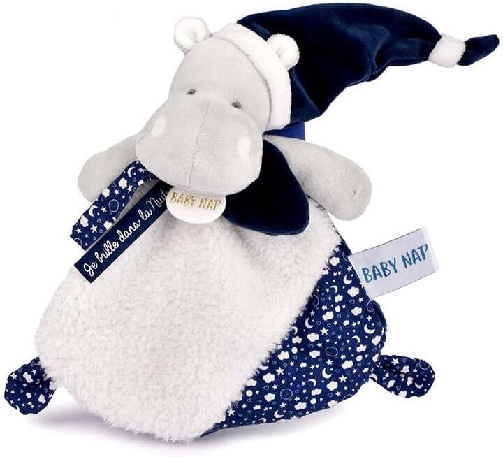 Baby Nat' Doudou Hippo " Je brille dans la nuit " 21 cm - Baby Nat