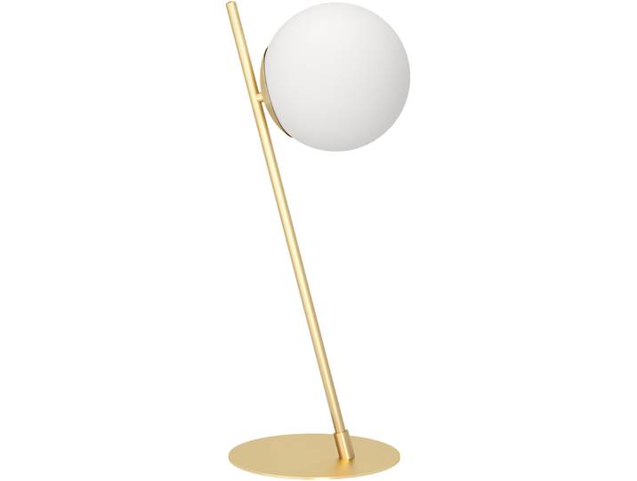 Eglo Tischlampe Rondo 4 Messing gebürstet/smoky Stahl H 56.5 cm - Tischlampe