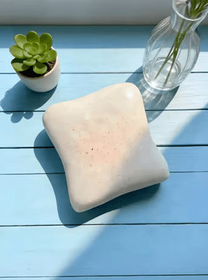 Inspire Curations Butter Toast Squishy Toy Bread Squishy Toy Slow Rising Stress Relief Fidget For Desk & Home Decor white