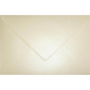 Netuno Briefumschläge Aster Metallic, Perlmutt, C5, ohne Fenster, nassklebend, 120g/m², 25 Stück