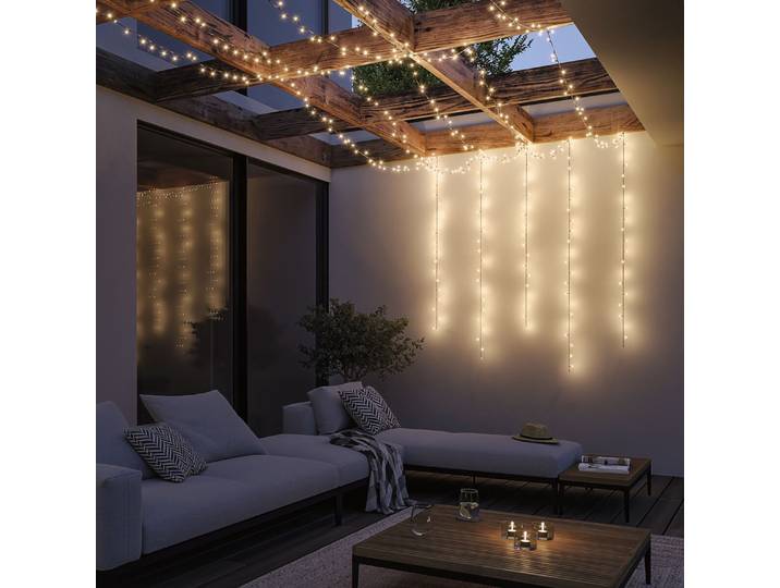 Guirlande lumineuse extérieure 1240cm Noir