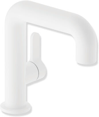 Robinet de lavabo Hewi AQ111 AQ1.12M11160DX sans bonde, blanc mat profond thermolaqué