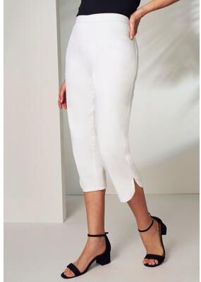 Plus Size Women's Stretch Denim Crop Jeggings by Jessica London in White (Size 34 W) Jeans Legging