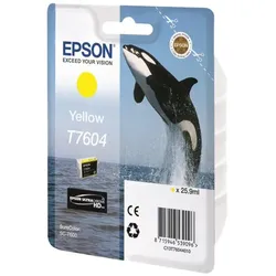 Epson Original T7604 Druckerpatrone gelb 25,9ml (C13T76044010)