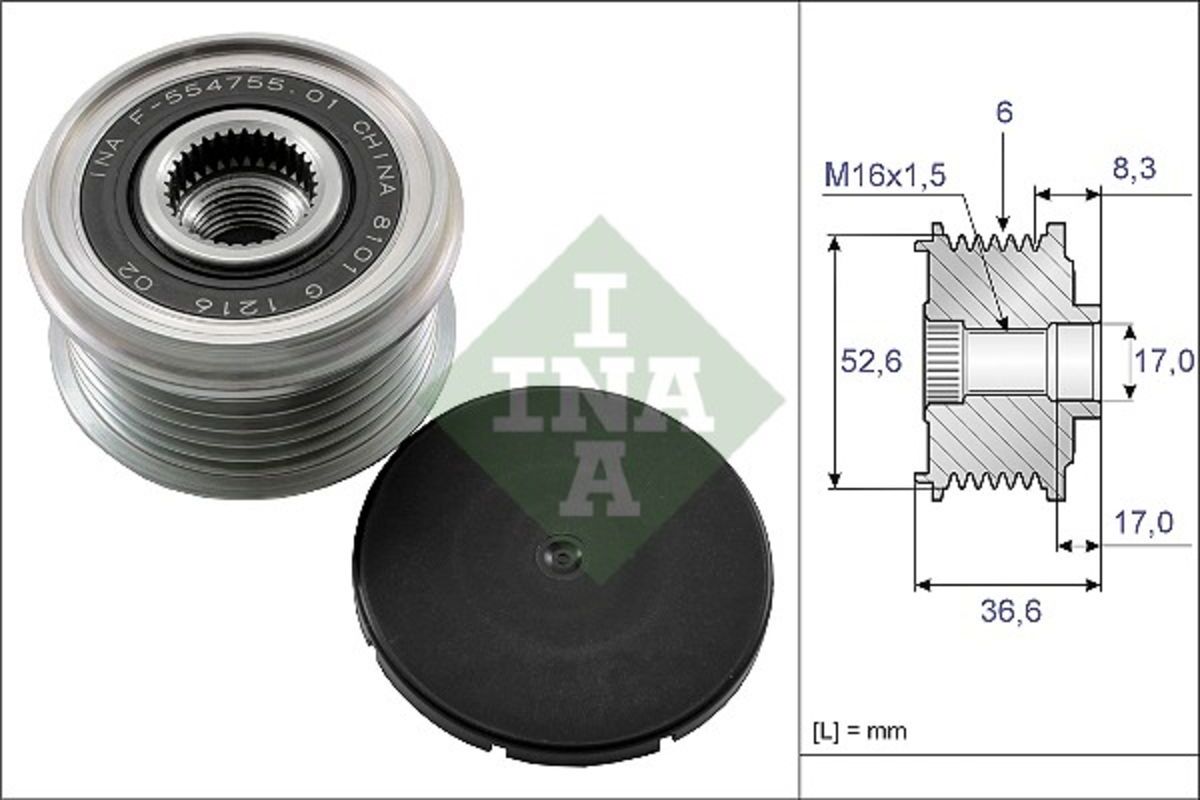 Schaeffler Ina Generatorfreilauf INA 535 0137 10