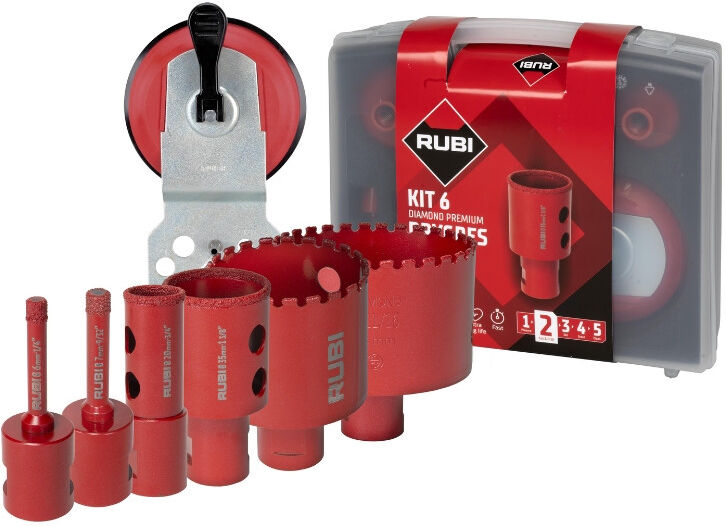 RUBI Kit de 6 trépans diamant - DRYGRES Premium 51929