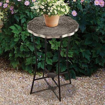 Regal Art & Gift - Drop Ship Radcliff Outdoor Accent Table Pewter , Pewter