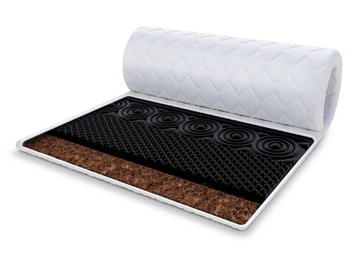 FDM, Topper NERO KOKOS 90x200, 140x200, 160x200, 180x200 cm, 6 cm hoch, (Komfortschaum, Matratzentopper)