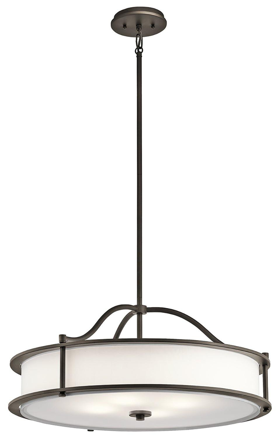 Kichler Emory hanglamp, cilinder, brons