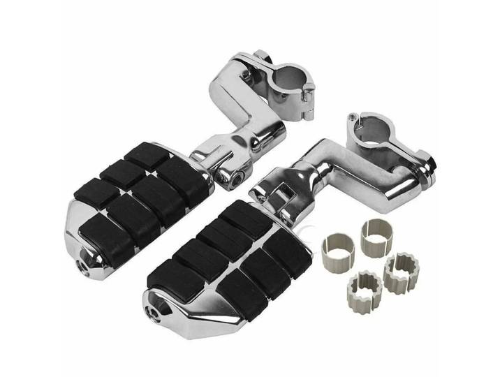 Repose-pieds de barre d'autoroute, pinces de montage adaptées pour Honda GoldOOGL1800 Yamaha Suzuki Triumph Harley, 22mm, 25mm, 32mm, 35mm