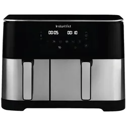 Instant Airfryer, Vortex 11l. 70/30 Split AF EU, Stainless steel/Black, 140-0003-01-EU, Fritteuse, Schwarz, Silber