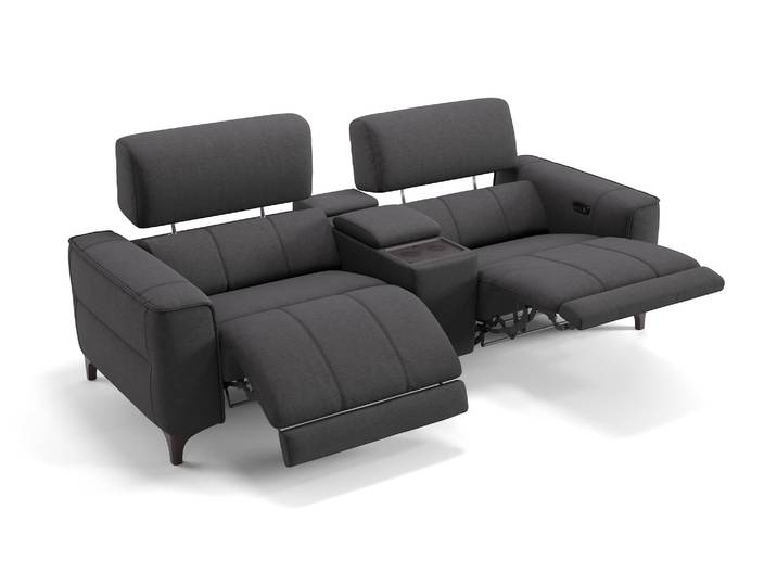 Stoff 2-Sitzer Kinosofa Nanto Heimkinosessel Kinosessel